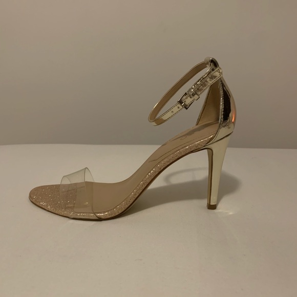 Clear rose gold high heels - Picture 3 of 5